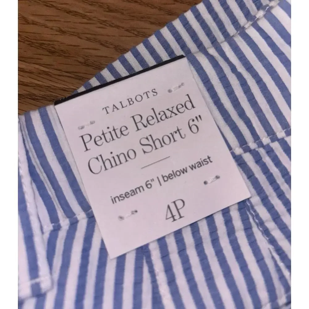 Talbots Petite Relaxed Chino Shorts Size 4 - Picture 10 of 11